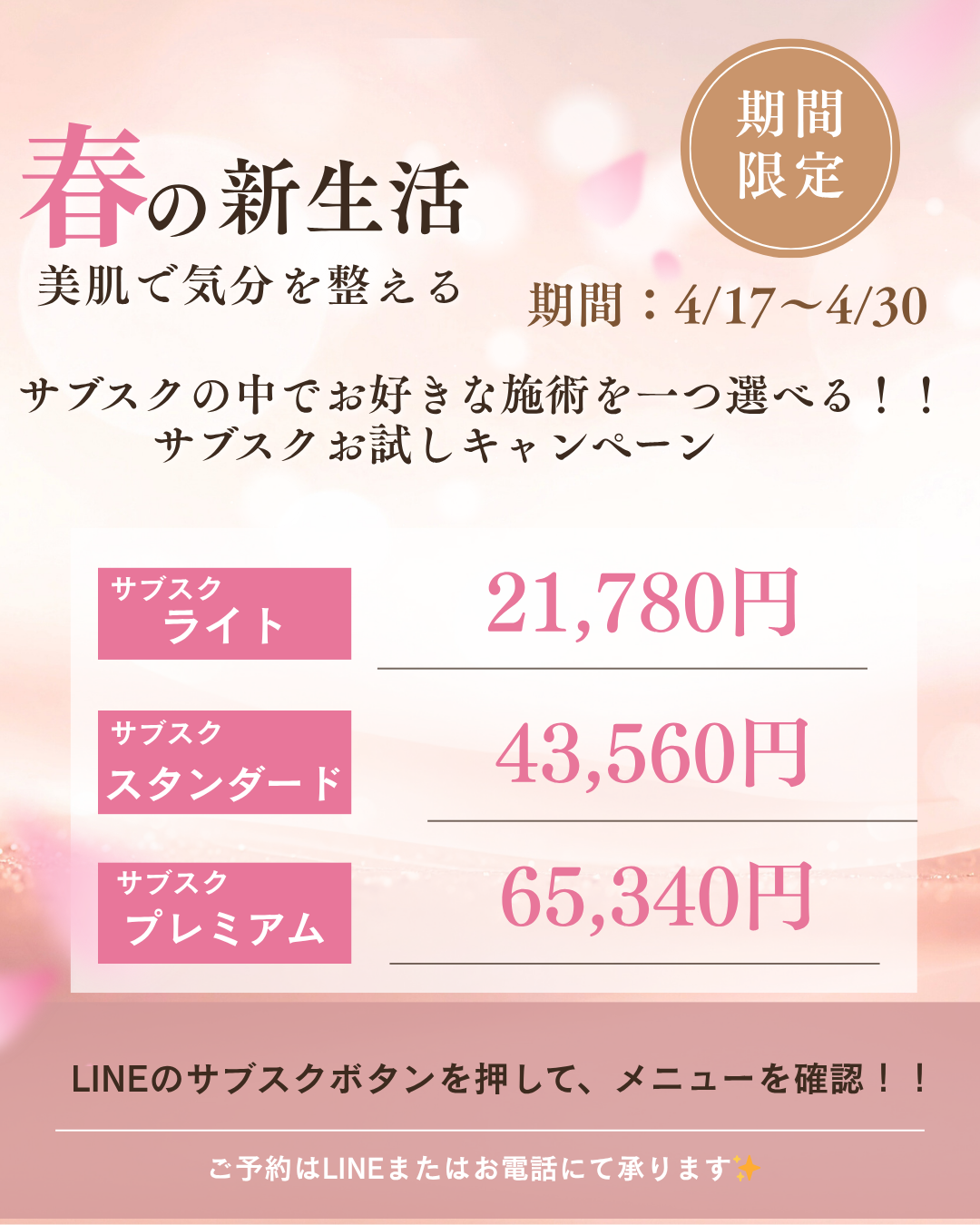 春のキャンペーン